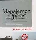 MANAJEMEN OPERASI : MANAJEMEN KEBERLANGSUANGAN DAN RANTAI PASOKAN