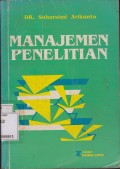 MANAJEMEN PENELITIAN